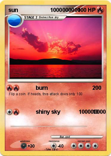 Pokemon sun                     1000000000