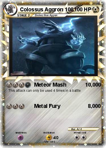 Pokemon Colossus Aggron 100,