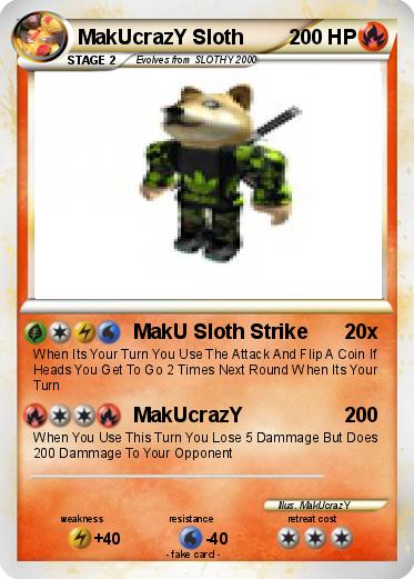 Pokemon MakUcrazY Sloth