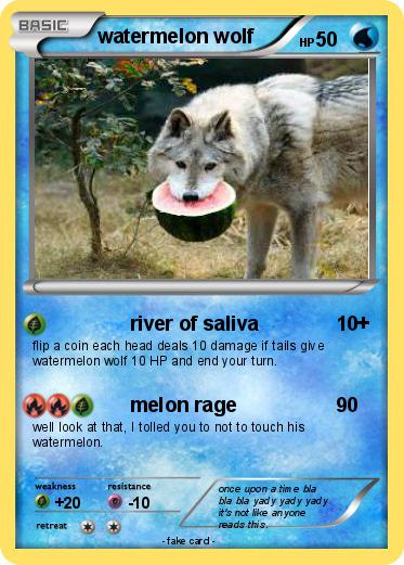 Pokemon watermelon wolf