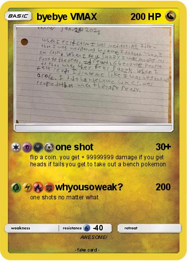 Pokemon byebye VMAX