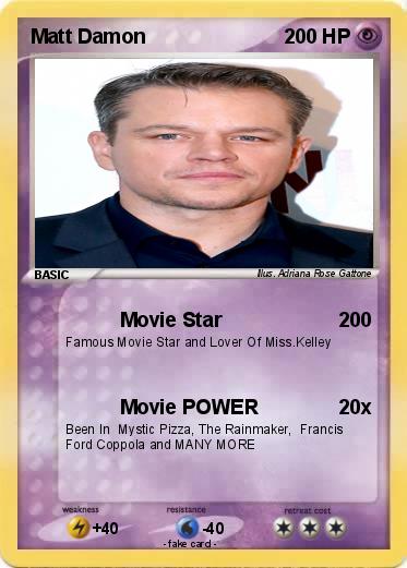 Pokemon Matt Damon