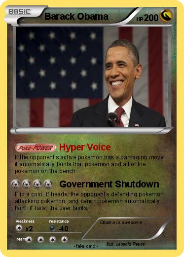 Pokemon Barack Obama