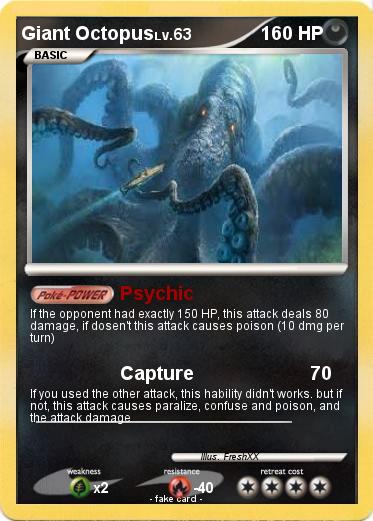 Pokemon Giant Octopus