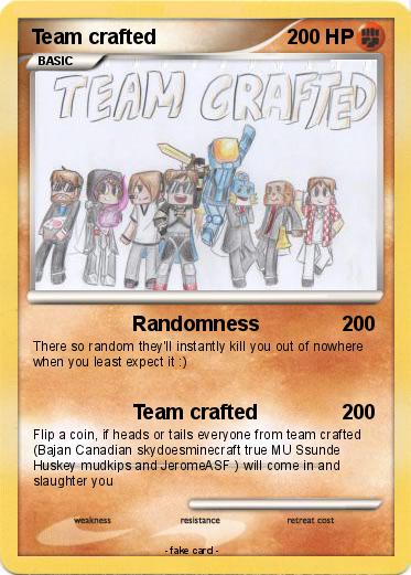 Pokemon Team crafted