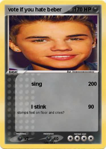 Pokemon vote if you hate beber