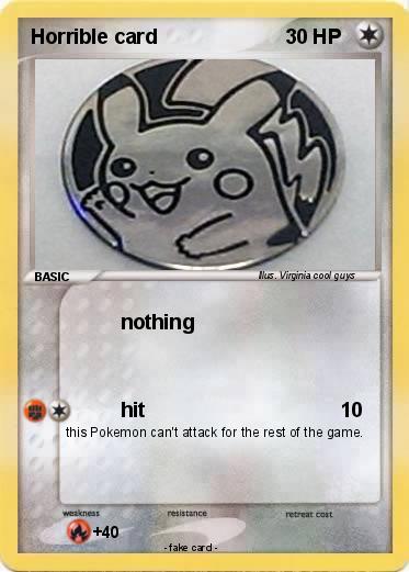 Pokemon Horrible card