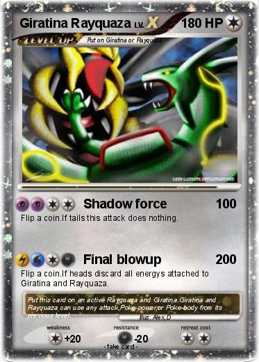 Pokemon Giratina Rayquaza