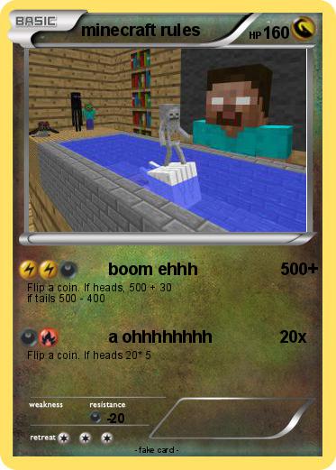 Pokemon minecraft rules