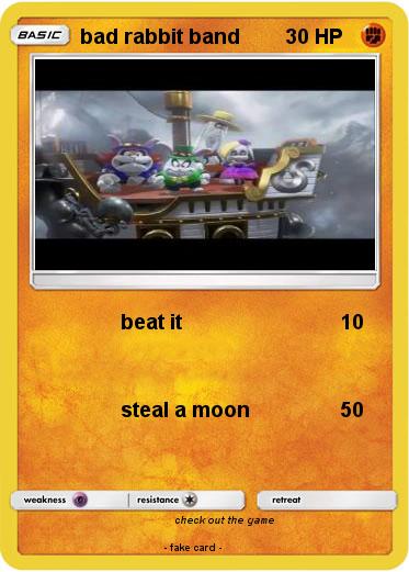 Pokemon bad rabbit band