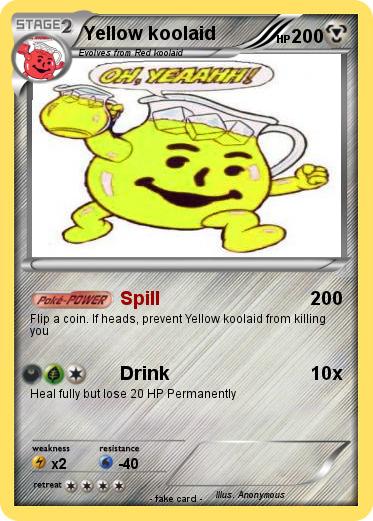 Pokemon Yellow koolaid