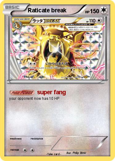 Pokemon Raticate break