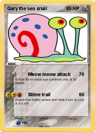 Pokemon Gary the sea snail