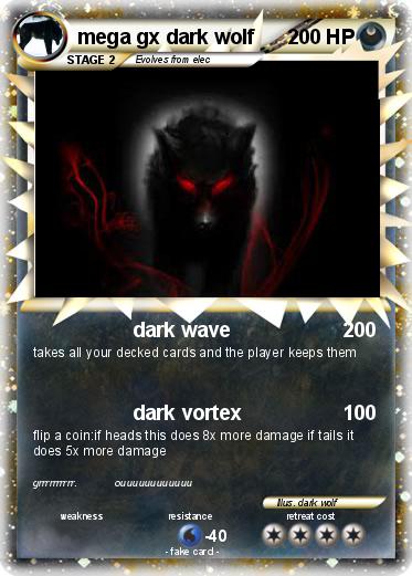 Pokemon mega gx dark wolf