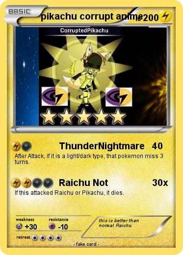 Pokemon pikachu corrupt anime