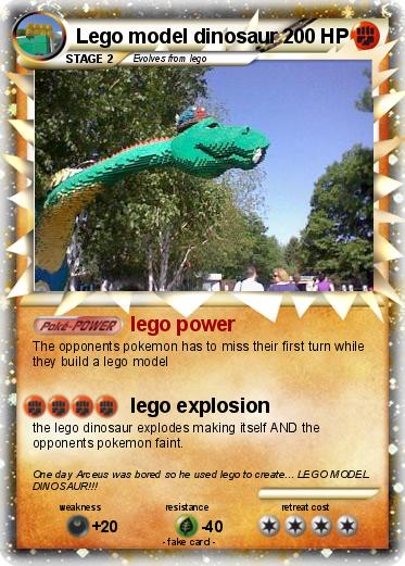 Pokemon Lego model dinosaur