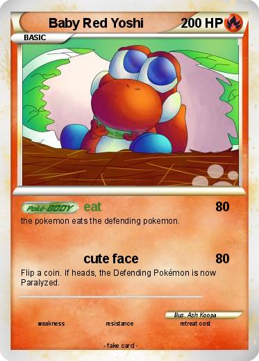 Pokemon Baby Red Yoshi