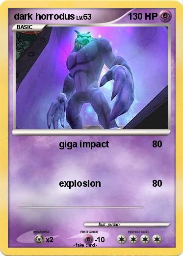 Pokemon dark horrodus