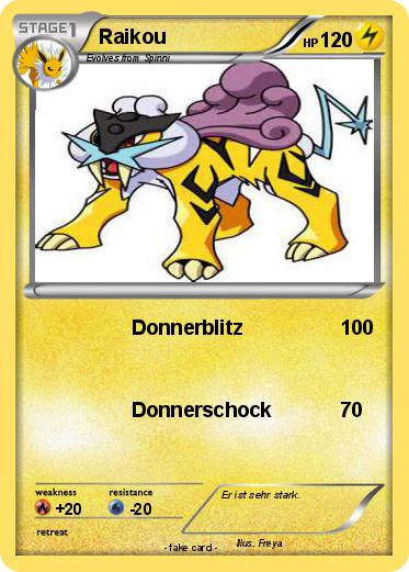 Pokemon Raikou
