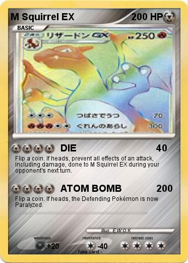 Pokemon M Squirrel EX
