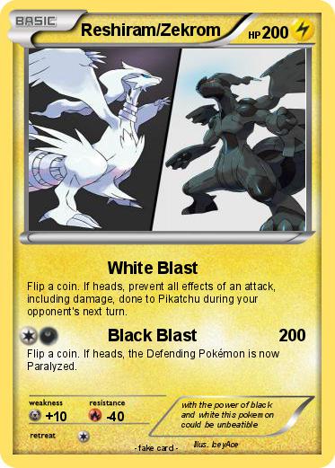 Pokemon Reshiram/Zekrom