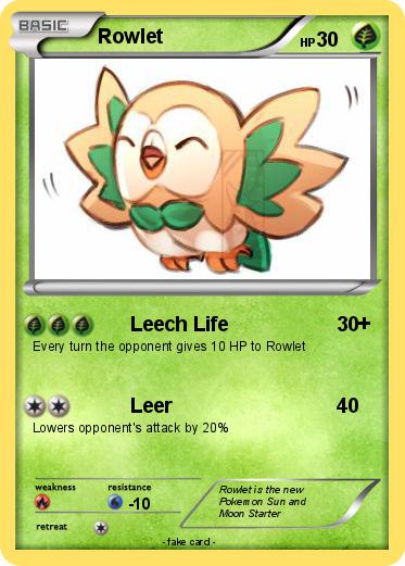 Pokemon Rowlet