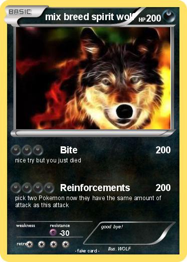 Pokemon mix breed spirit wolf