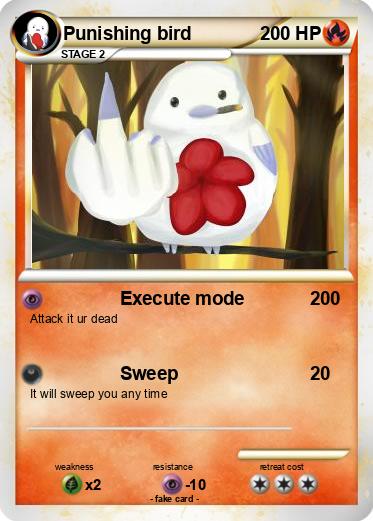 Pokemon Punishing bird