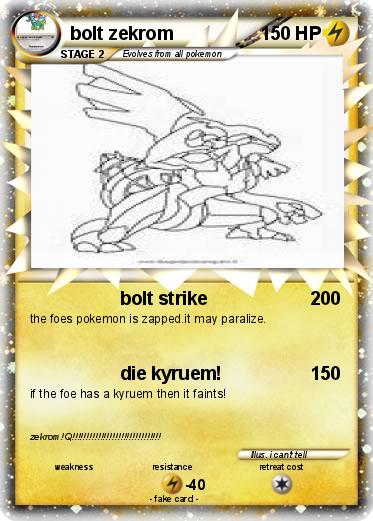 Pokemon bolt zekrom