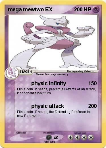 Pokemon mega mewtwo EX