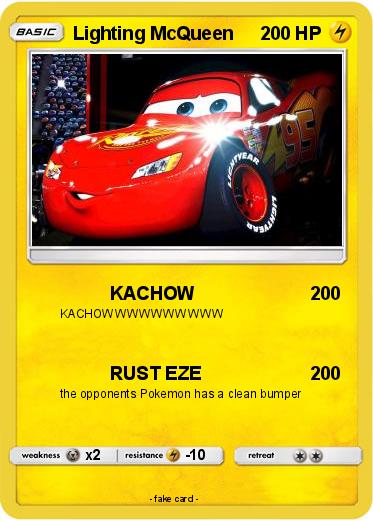 Pokemon Lighting McQueen
