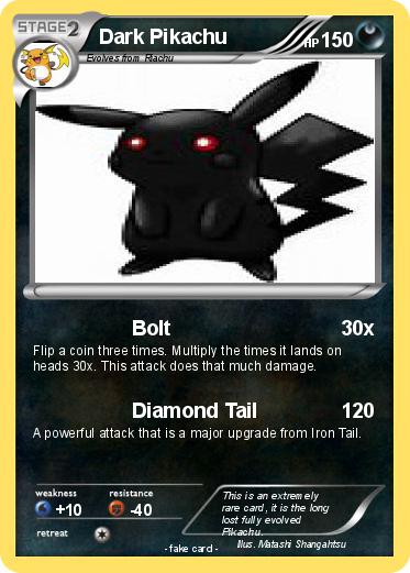 Pokemon Dark Pikachu