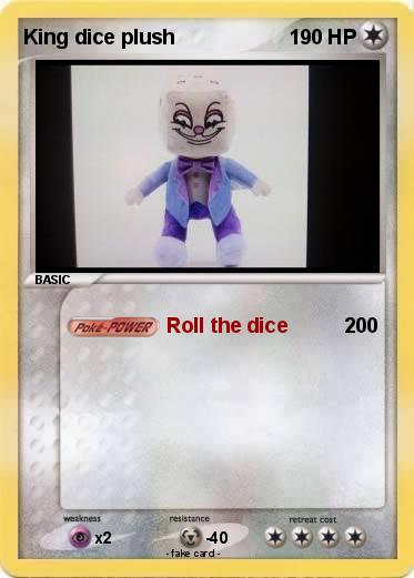 Pokemon King dice plush