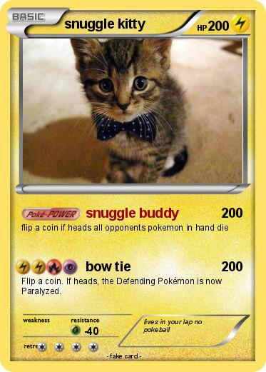 Pokemon snuggle kitty