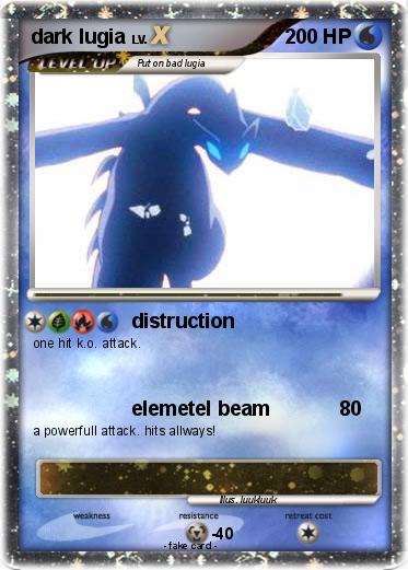 Pokemon dark lugia