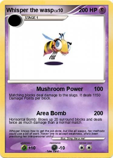Pokemon Whisper the wasp