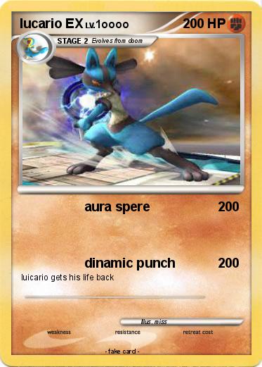 Pokemon lucario EX