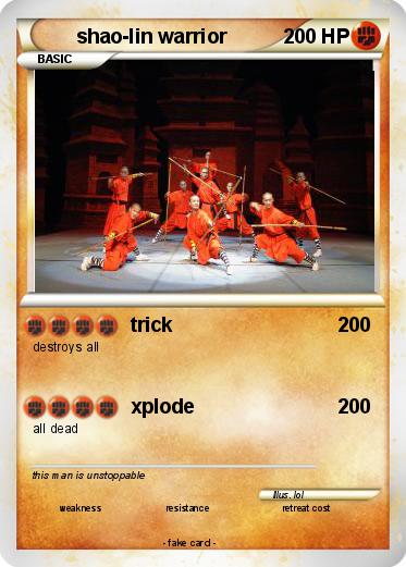 Pokemon shao-lin warrior