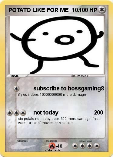 Pokemon POTATO LIKE FOR ME  10.