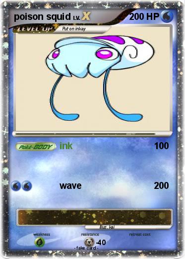 Pokemon poison squid