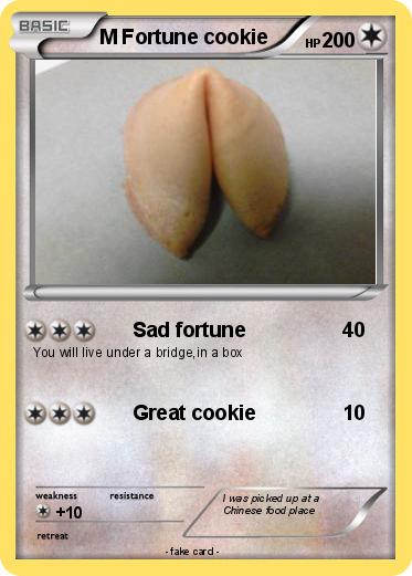 Pokemon M Fortune cookie