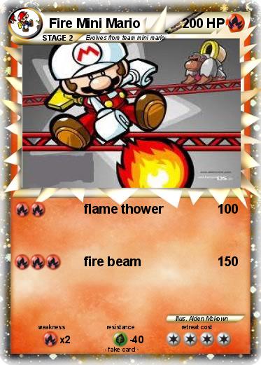Pokemon Fire Mini Mario