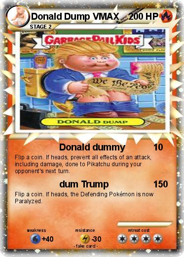 Pokemon Donald Dump VMAX