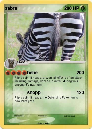 Pokemon zebra