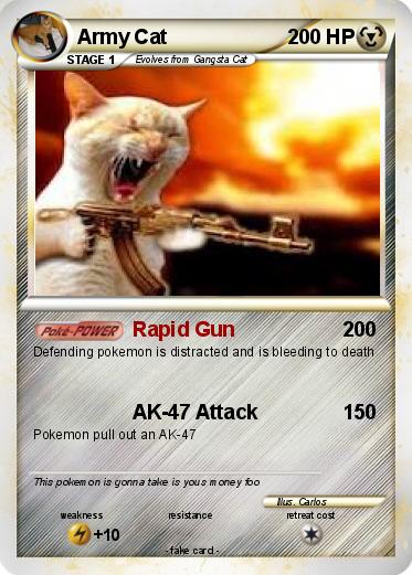 Pokemon Army Cat Pokemon Army Cat