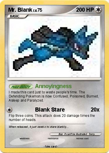 Pokemon Mr. Blank