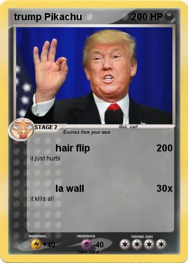 Pokemon trump Pikachu