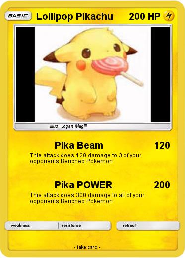 Pokemon Lollipop Pikachu