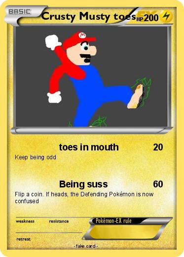 Pokemon Crusty Musty toes
