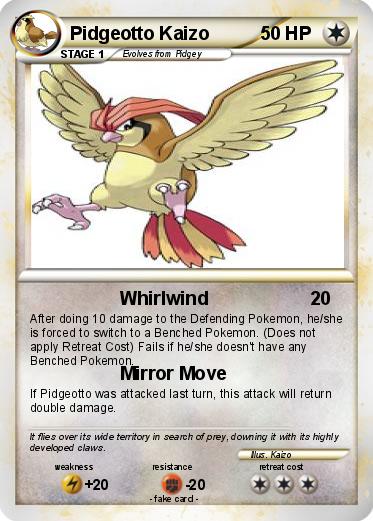 Pokemon Pidgeotto Kaizo